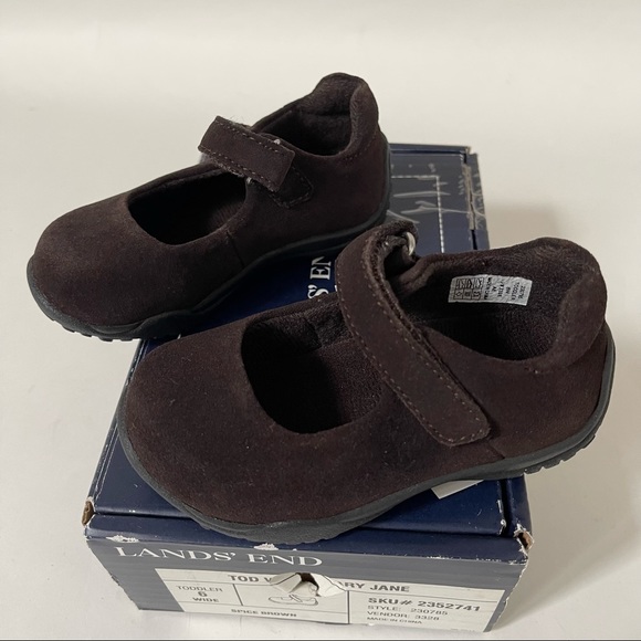 Lands’ End Toddler Suede Mary Jane - New - Picture 1 of 7